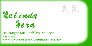 melinda hera business card